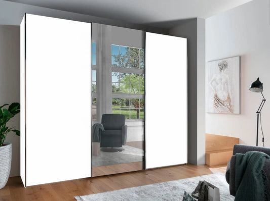 Monaco 3000 Decor White Large Sliding Door Wardrobe