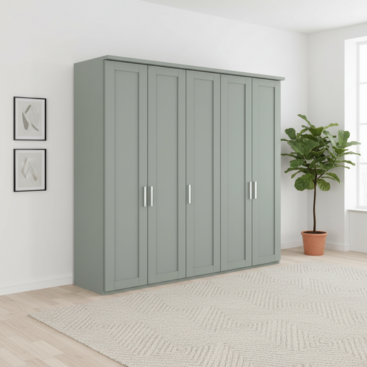 Wiemann Kempton 250cm 5 Door Hinged Wardrobe