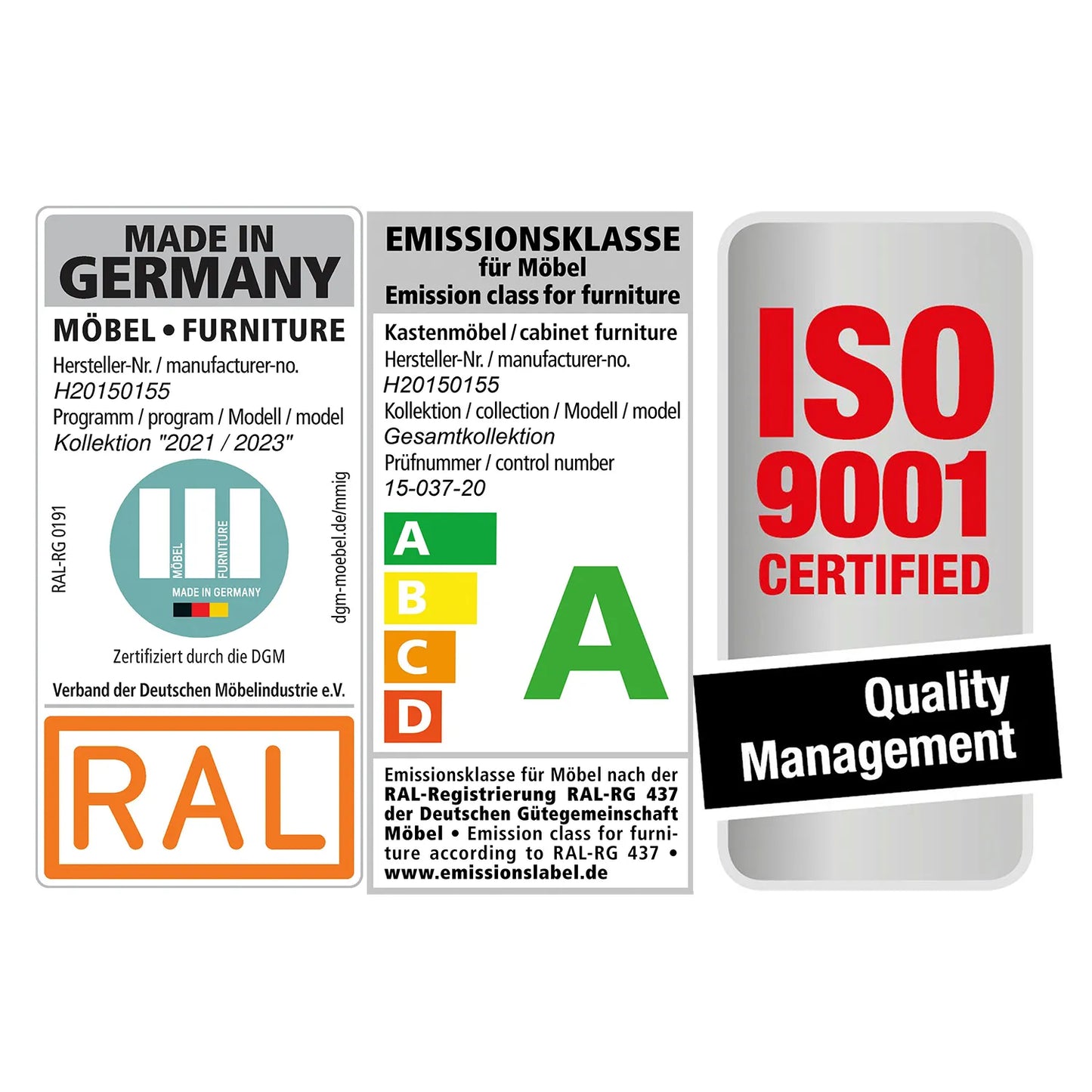 Wiemann Laguna 200cm Champagne 4 Door Wardrobe