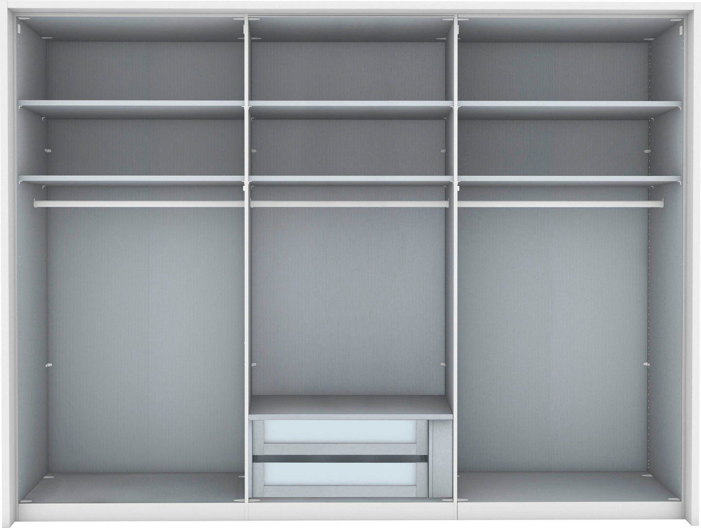 Wiemann Drawer Insert with 2 Drawers and Glass Front - VIP - Interior view