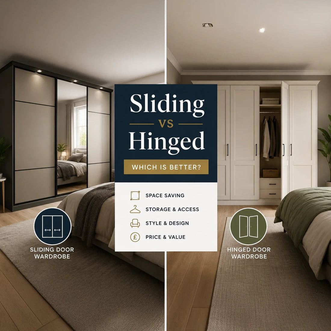 Hinged vs Sliding Door Wardrobe: Which Is Better for Your Home?