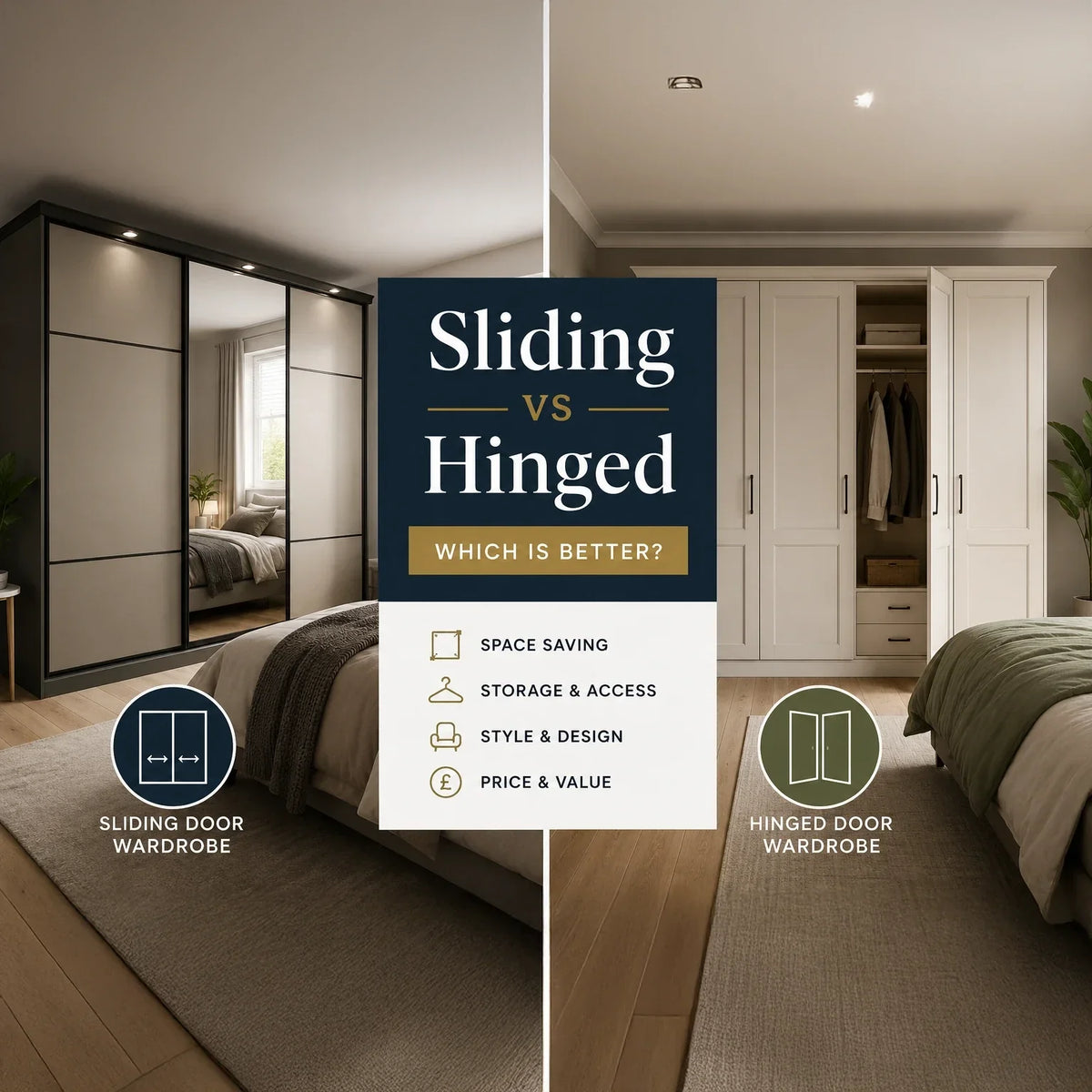 Hinged vs Sliding Door Wardrobe: Which Is Better for Your Home?