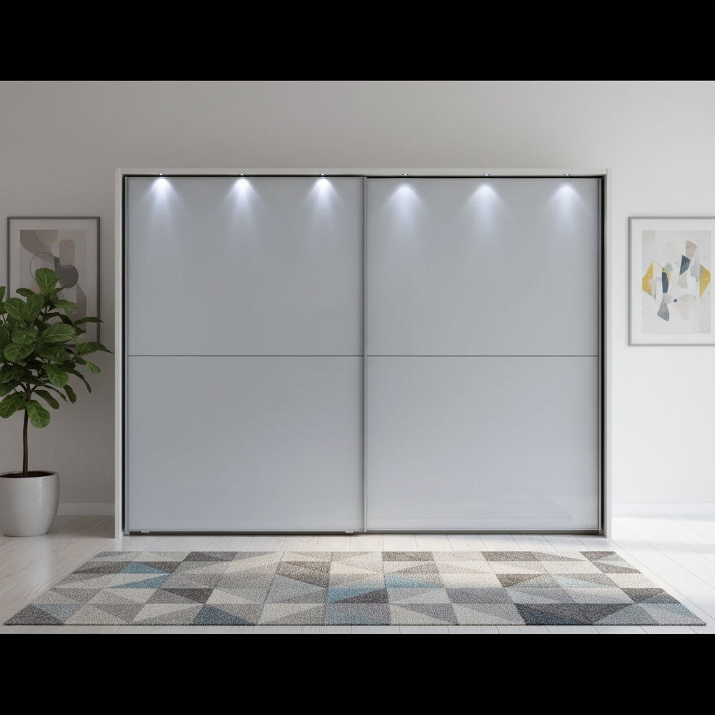 How to Style a White Sliding Wardrobe in a Modern Bedroom