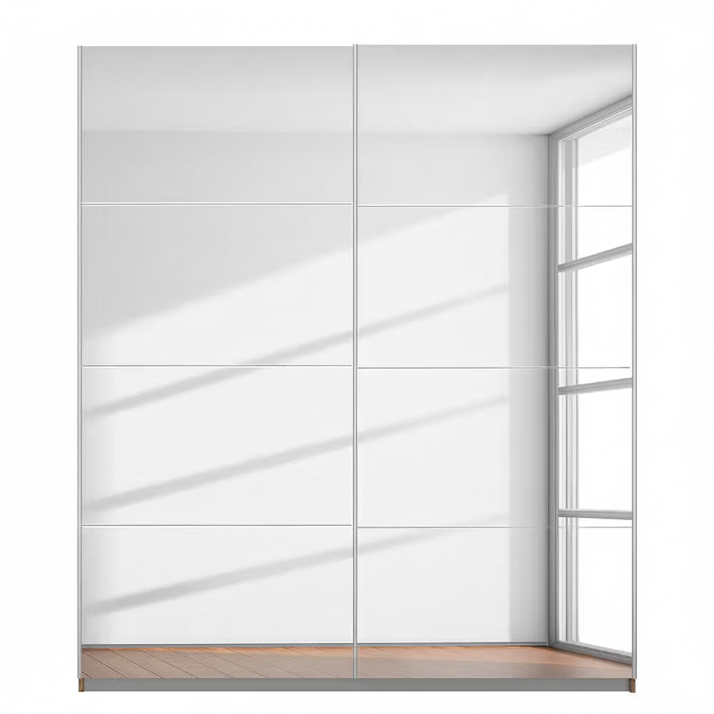 Rauch Subito 2 Door Full Mirror Sliding Door Wardrobe Front view