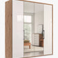 Wiemann Saka 200cm wardrobe with mirrored doors and spacious storage compartments