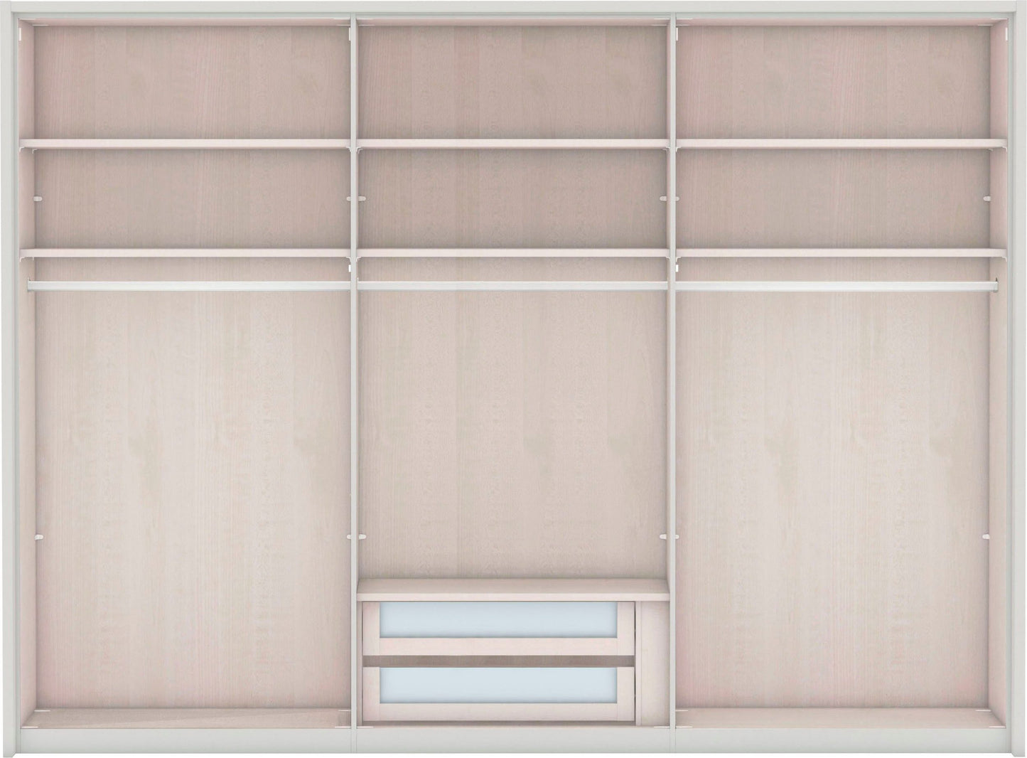 Wiemann Drawer Insert with 2 Drawers and Glass Front - Standard