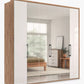 Wiemann Saka 225cm wardrobe with mirrored doors and spacious storage compartments