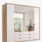 Wiemann Saka 250cm wardrobe with mirrored doors and four internal storage compartments