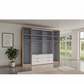 German-made Wiemann wardrobe with adjustable shelving hanging rails and drawer storage