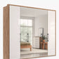 Wiemann Saka 250cm wardrobe with mirrored doors and four storage compartments