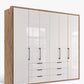 Wiemann Saka 250cm wardrobe with four storage compartments and drawers