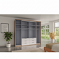 Contemporary Saka wardrobe with bi-fold glass doors