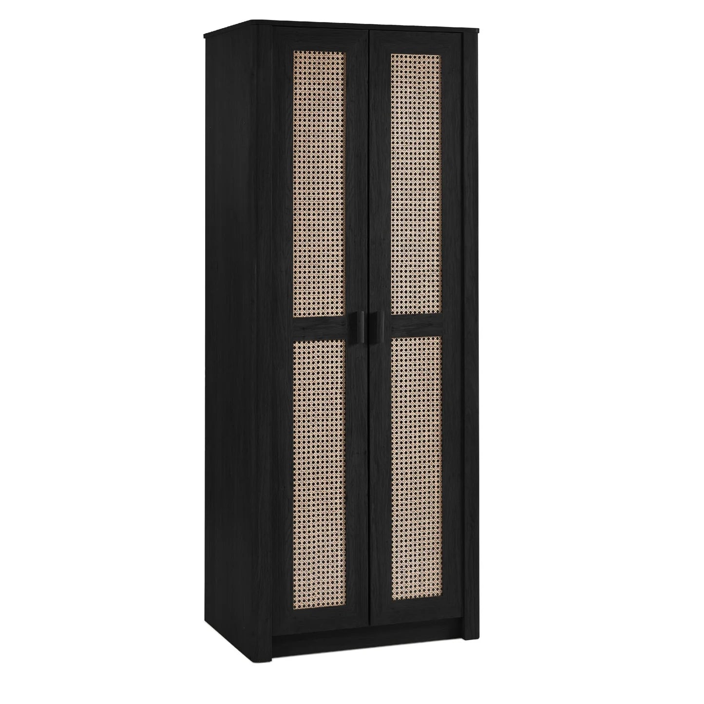 Sydney Black 2 Door Wardrobe in Black
