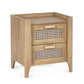 Sydney 2 Drawer Bedside in Oak Colour