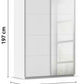 Rauch Subito 2 Door Full Mirror Sliding Door Wardrobe