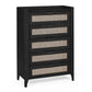Sydney Black 5 Drawer Chest