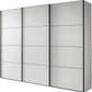 Wiemann Full Mirror Apex White Carcase 3 Door Sliding Wardrobe