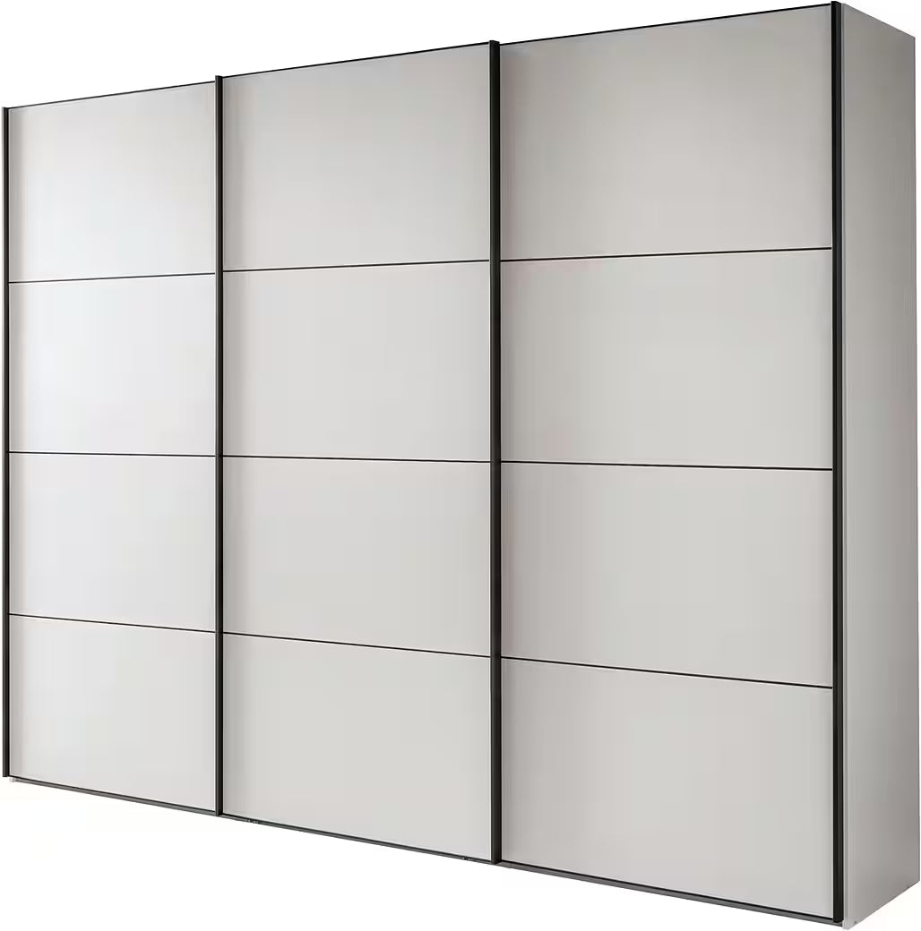 Wiemann Full Mirror Apex White Carcase 3 Door Sliding Wardrobe