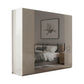 Amara 300cm 6 Door Bifold Wardrobe with 2 Glass Doors and 4 Mirror Doors in Champagne