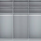Monaco 3000 Decor White Large Sliding Door Wardrobe 