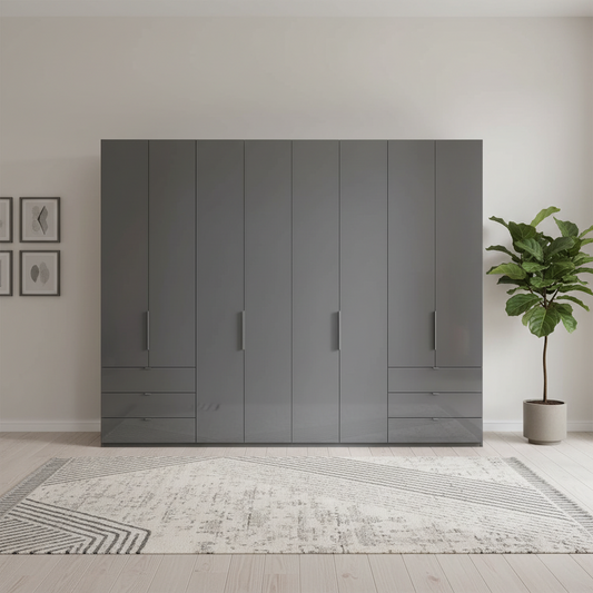 Wiemann Amelia 300cm Bi-Folding Door Wardrobe with Drawers