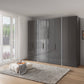 Wiemann Amelia 300cm Bi-Folding Door Wardrobe with Drawers