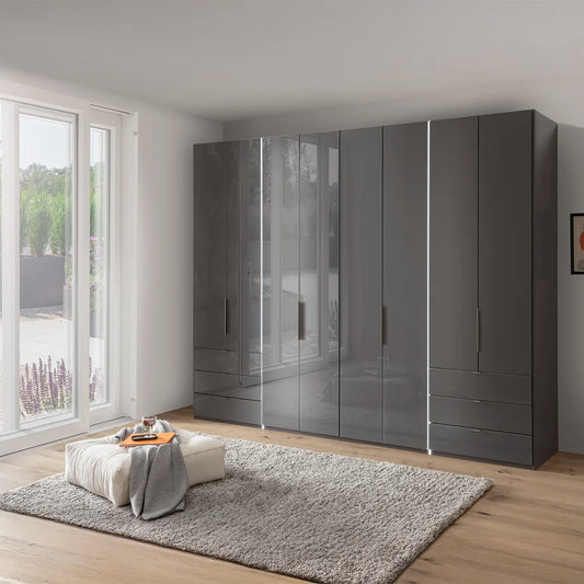 Wiemann Amelia 300cm Bi-Folding Door Wardrobe with Drawers