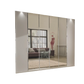 Apollo Pebble Grey and Mirror Large 6 Door Wardrobe - 300cm 