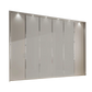 Apollo Pebble Grey and Mirror Large 6 Door Wardrobe - 300cm 