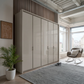 Apollo Pebble Grey 5 Door Wardrobe with Passepartout Frame