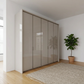 Apollo Pebble Grey 5 Door Wardrobe with Passepartout Frame