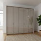Apollo Pebble Grey 5 Door Wardrobe with Passepartout Frame