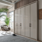 Apollo Pebble Grey 5 Door Wardrobe with Passepartout Frame