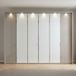 Apollo Pebble Grey and White Large 6 Door Wardrobe front view