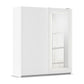 Arezzo Alpine White 2 Door Sliding Wardrobe With integrated LED Lighting - Home Of Wardrobes