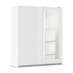 Arezzo Alpine White 2 Door Sliding Wardrobe With integrated LED Lighting - Home Of Wardrobes