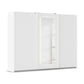 Arezzo Alpine White 3 Door Sliding Wardrobe With Integrated LED Lighting - Home of Wardrobes