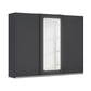 Arezzo Graphite 3 Door Sliding Wardrobe With Integrated LED Lighting 