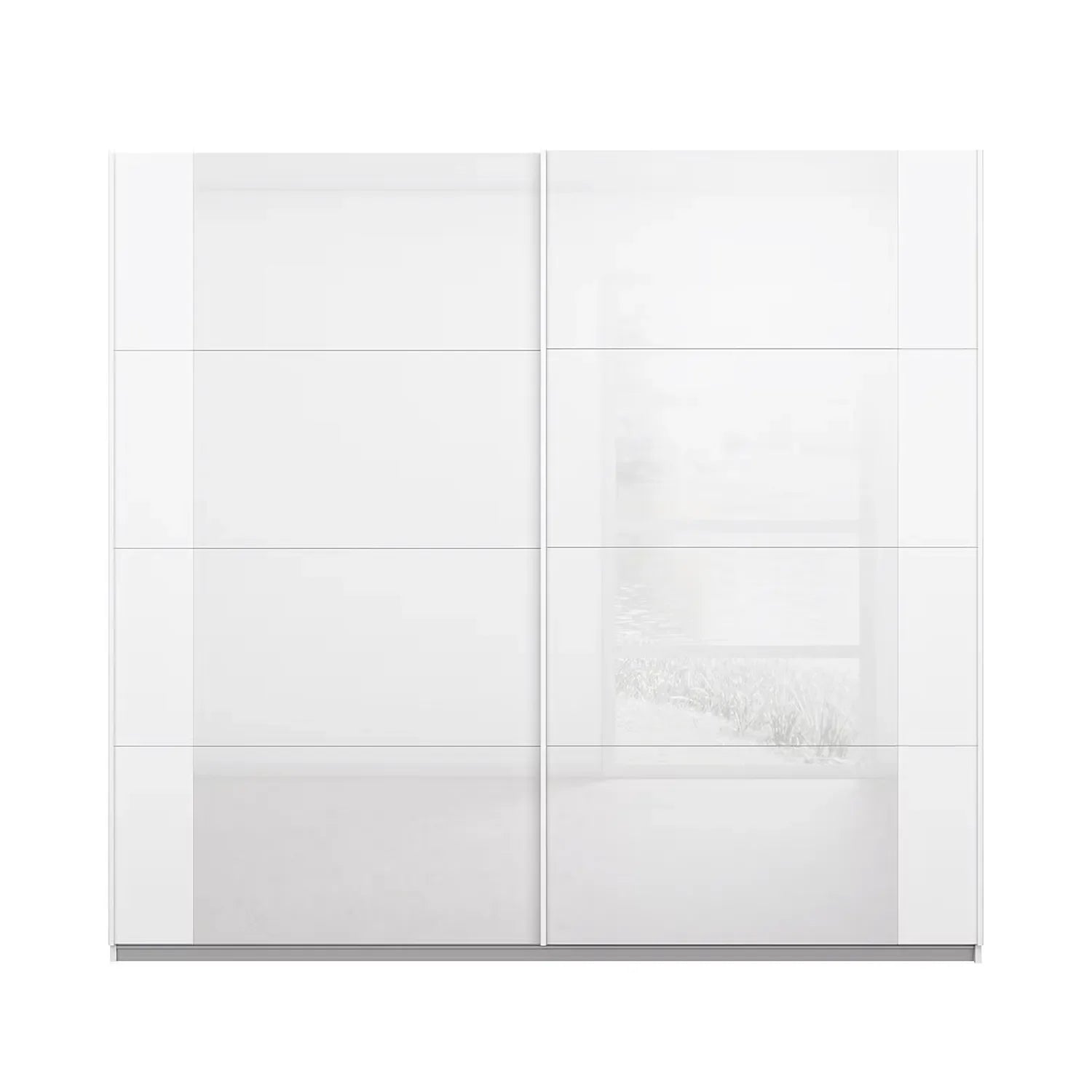Artemis White 2 Door Sliding Wardrobe - Home of Wardrobes