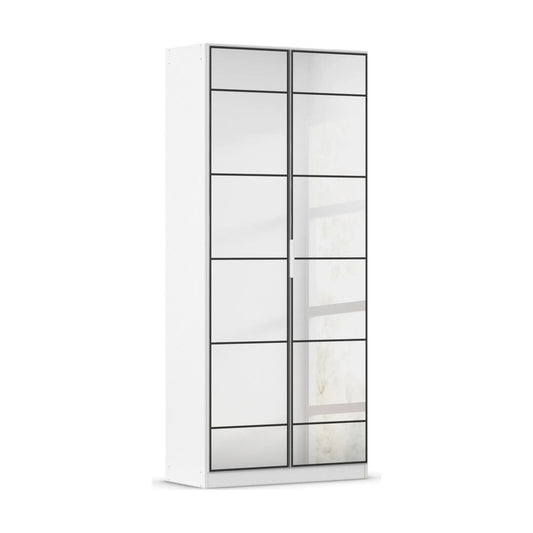 Ashworth Alpine White 2 Door Mirrored Hall Cupboard 
