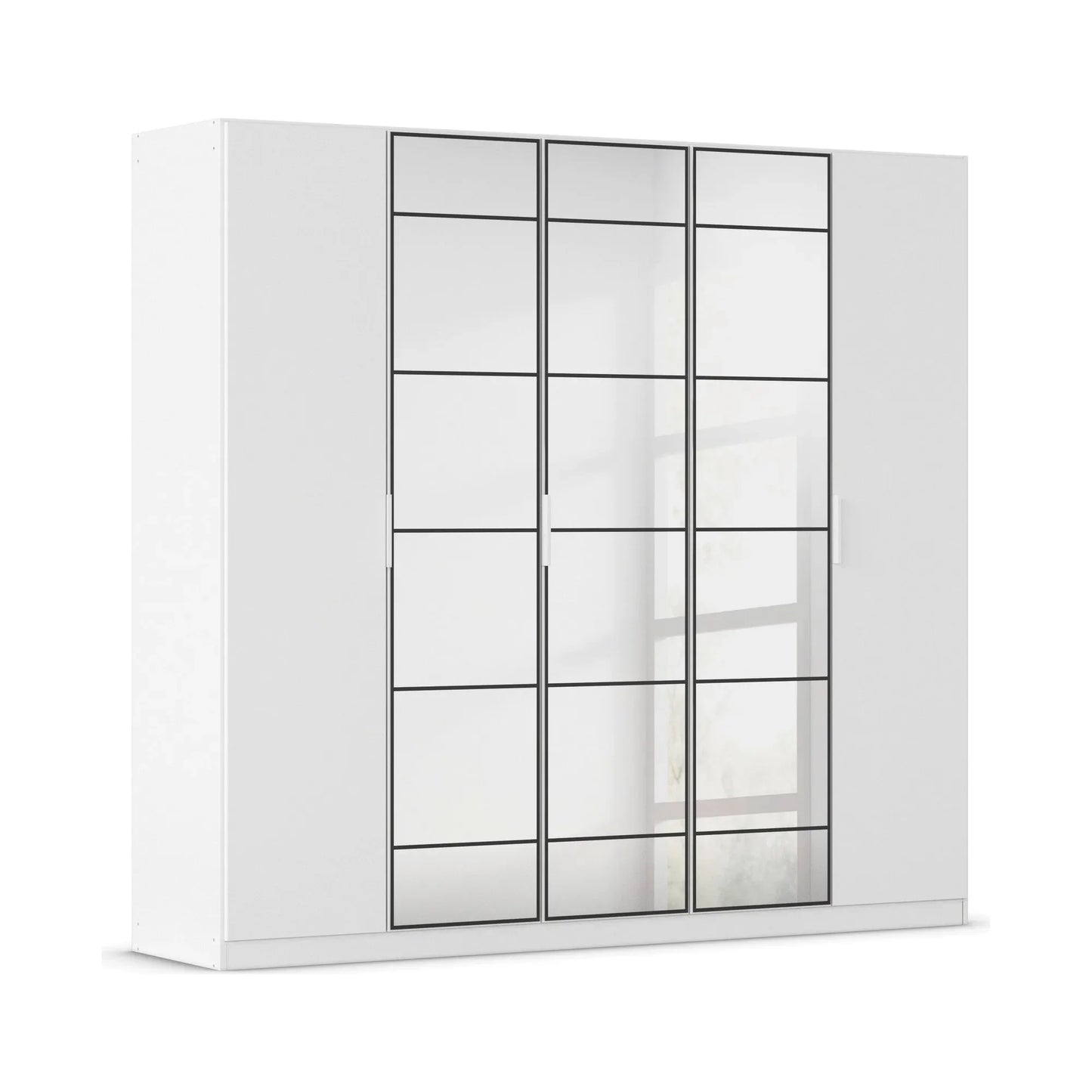 Ashworth Alpine White 226cm 5 Door Hinged Wardrobe