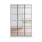 Ashworth Alpine White 3 Door Mirrored Hall Cupboard W136cm - Front View