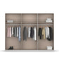 Ashworth Alpine White 6 Door Hinged Wardrobe - W271cm - Interior View Styled in a Living Room