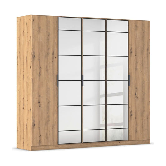 Ashworth Artisan Oak 226cm 5 Door Hinged Wardrobe