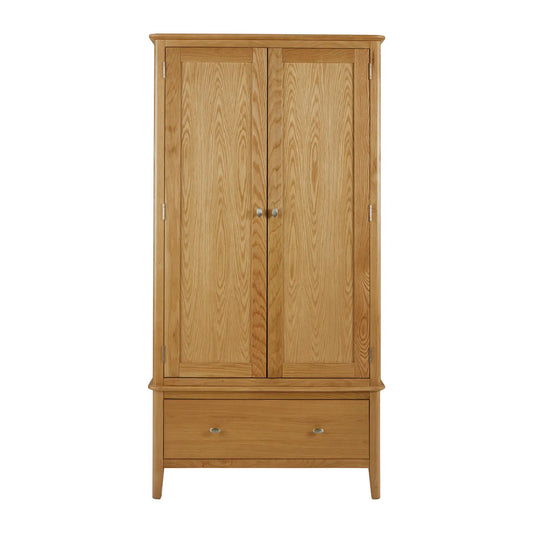 Oak 2 Door Wardrobe