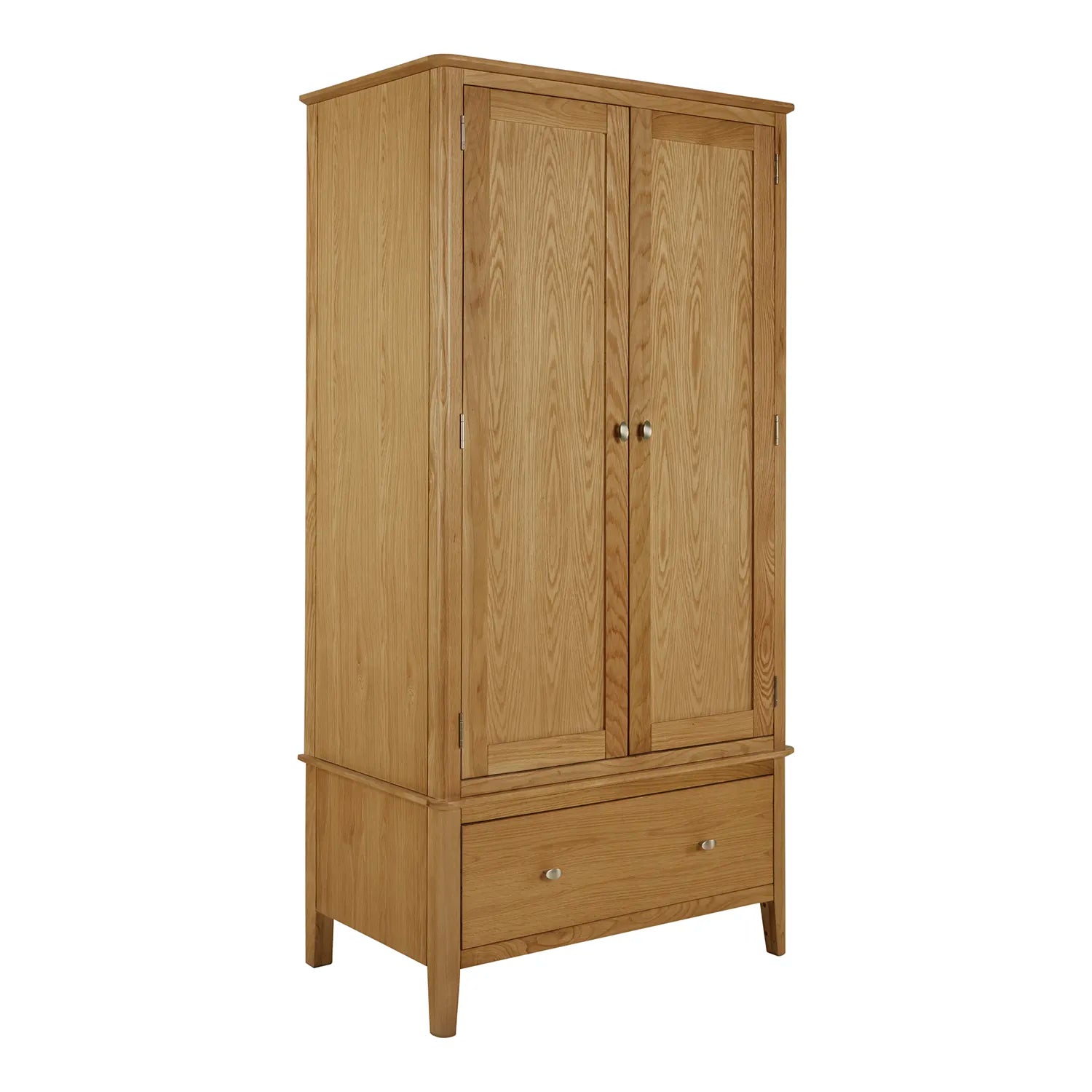 Atlantic Natural Lacquer 2 Door Wardrobe with Drawer