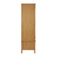 Side view of Atlantic Natural Lacquer 2 Door Wardrobe with Drawer