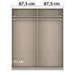 Interior of Rauch 175cm 2 Door Sliding Wardrobe