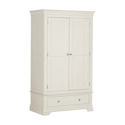 Bordeaux Ivory Double Gents Wardrobe with Drawer