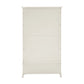 Bordeaux Ivory Double Gents Wardrobe with Drawer  - Rear view